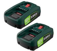 Lot de 2 batteries de rechange 18 V 3,8 Ah pour batterie Bosch PBA PSB PSR compatible avec les outils verts maison et jardin système 18 V, batterie Gardena 18 V (non compatible avec l'aspirateur Bosch
