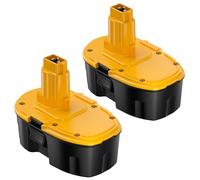 Lot de 2 batteries de rechange 18 V 5,0 Ah pour Dewalt 18 V NI-MH DC9096 DE9098 DE9094 DE9096 DE9039 DE9503 DW9096 DW9095 DW9098