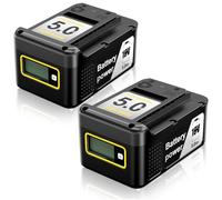 Lot de 2 batteries de rechange, 18 V, 5,0 Ah, pour Kärcher Battery Power18/50, compatibles avec les outils de puissance Kärcher 18 V