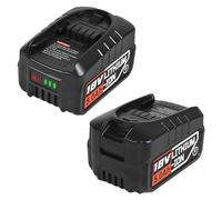 Lot de 2 batteries de rechange, 18 V, 5000 mAh, haute capacité, pour Bosch PBA/PSB/PSR, compatibles avec les appareils Bosch pour la maison et le jardin