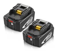 Lot de 2 batteries de rechange 18 V BL1860B BL1850 BL1840 BL1820 BL1860 BL1835 BL1845 BL1830LXT-400 pour batterie 18 V avec indicateur LED