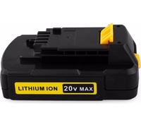 lot de 2 batteries de rechange 20 V max. 2000 mAh pour les outils électriques Stanley FMC680L Li-Ion