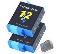 Lot De 2 Batteries De Rechange 2000 Mah Pour Gopro Hero 12 Hero 11/10/9 - Noir - Batterie Extreme Rechargeable - Accessoires De Caméra De Sport, Lungo Tempo Di Esecuzione, Super Lu[Hero1981]