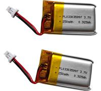 Lot de 2 batteries de rechange 250 mAh pour casque Bluetooth Sena Snowtalk 2,SPH10S SP18,SP83 Snow Talk