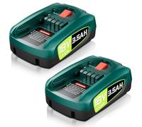 Lot de 2 batteries de rechange 3500 mAh 18 V pour batterie Bosch PBA PSB PSR, pour outils verts 18 V maison et Gardena 18 V, batterie Gardena 18 V (non compatible avec l'aspirateur Bosch Unlimited