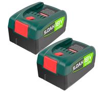 Lot de 2 batteries de rechange, 5,0 Ah/5000 mAh, pour batterie Bosch 18 V PBA PSB PSR, batterie de rechange pour outils de maison et de jardin, pour Gardena Gloria 18 V