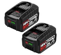 Lot de 2 batteries de rechange 5000 mAh pour outils Bosch Maison et Jardin 18 V Compatible avec Bosch 18 V PBA PSB PSR