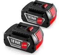 Lot de 2 Batteries de Rechange, 6,0 Ah/6000 mAh, pour Bosch 18 V, BAT618, BAT618G, BAT609G, BAT619, BAT619G, BAT610G, BAT610, avec LED (Batteries d'outils 18 V)