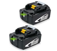 Lot de 2 batteries de rechange, BL1850B, 5000 mAh, 18 V, compatibles avec Makita BL1850, BL1860B, BL1830 B, pour tondeuse à gazon Makita DLM431Z, DLM380Z, DUC353Z, DHR171Z, DHP482Z