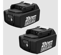Lot de 2 batteries de rechange compatibles avec Makita 20 V Cordless Power Tools Series (batterie uniquement) 3000 mAh, fonctionne avec BL1830/BL1850 (3000 mAh)