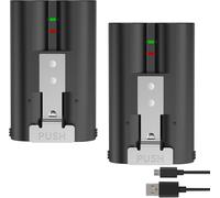 Lot de 2 batteries de rechange compatibles avec Ring V4 pour caméra vidéo Doorbell Ring2/3/3+/4/Spotlight Cam/Peephole Cam/Stick Up-3,65 V,6040 mAh