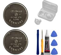 Lot de 2 batteries de rechange CP1254 A3 compatibles avec les casques sans fil Sony wf1000x xm3 WF-1000XM3 WF-SP700N WF-SP900 WF-1000X WF-XB700 Jabra Rox B&O H5 Bluetooth Headset LIR1254