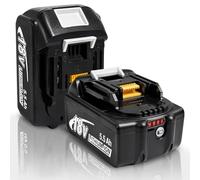 Lot de 2 batteries de rechange Li-ion 18 V 5500 mAh pour batterie Makita