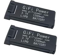 Lot de 2 batteries de rechange LiPo haute capacité 1200 mAh 3,7 V compatibles avec drone Eachine E58/S168/HY019 RC