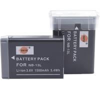 Lot De 2 Batteries De Rechange Nb-13L Dste Compatibles Avec Canon Powershot Sx620, Sx720, Sx730, Sx740, G1 X Mark Iii, G5 X, G5 X Mark Ii, G7 X Mark Iii, G9 X, G9 X Mark Ii[CLI4914]