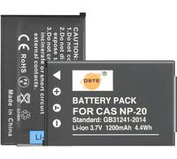 Lot de 2 Batteries de Rechange NP-20 compatibles avec Exilim EX-S100WE EX-S1PM EX-S2 EX-S20 EX-S20U EX-S3 EX-S500 Exilim Zoom EX-Z70 EX-Z77 EX-Z70BK Camera as NP-20DBA