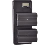 Lot De 2 Batteries De Rechange Np-Fm500H Dste + Chargeur Double Lcd Compatible Avec Alpha Slt-A57, Slt-A58, Slt-A65, Slt-A65V, Slt-A68, Slt-A77, Slt-A99, Clm-V55, Npf[Q2222]