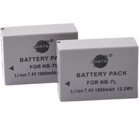Lot de 2 Batteries de Rechange pour Appareil Photo numérique NB-7L et PowerShot G10 G11 G12 SX30 is