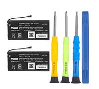 Lot de 2 batteries de rechange pour manette Nintendo Switch 600 mAh HAC-006 - Lithium-ion - Haute capacité - Gauche et droite - Modèles Joy-Con/HAC-015/HAC-016 avec outils de réparation