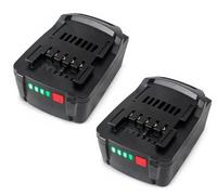 Lot de 2 batteries de rechange pour Metabo Li-ion LTX 18 V (5,0 Ah, 90 Wh) | Compatible avec la batterie Metabo 18 V 625367000 625368000 625592000 625596000, convient pour les outils électriques LTX 18