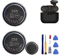 Lot de 2 batteries de rechange Z55 compatibles avec les écouteurs sans fil So-ny WF-1000XM3 WF-1000X WF-XB700 WF-SP700N WF-SP900