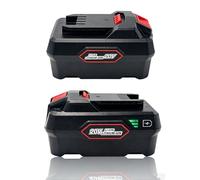 Lot de 2 batteries d'outils 20 V 5 Ah pour Parkside Pap 20 B1, B3, A1, A2, A3, compatible avec les outils et chargeurs X Parkside 20 V Team