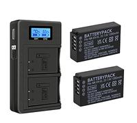 Lot de 2 batteries EN-EL20 EN-EL20a et écran LCD intelligent double chargeur USB pour Nikon Coolpix P950, P1000, DL24-500, Coolpix A, 1 AW1, 1 J1, 1 J2, 1 J3, 1 S1, 1 V3