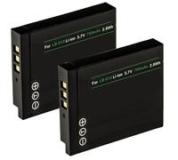 Lot de 2 batteries étanches pour caméra d'action Kodak PIXPRO WPZ2 | Remplace la batterie Kodak LB-015 (750 mAh)