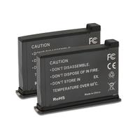 Lot de 2 Batteries IS360X2B pour Appareil Photo One X2, Batterie de Remplacement pour Appareil Photo Numérique, 3,85 V 1700 MAh 6,5 Wh, Protection Multiple