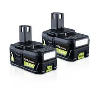 Lot de 2 batteries Li-ion 18 V 5,5 Ah P108 de rechange pour Ryobi 18 V compatible avec batterie Ryobi P108 P200 P2000 P201 P203 P204 P206 P2060