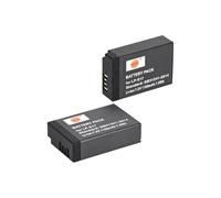 Lot de 2 batteries Li-ion 7,2 V 1100 mAh LP-E17 DSTE à décodage complet compatible avec appareils photo reflex numériques Canon EOS M3, M5, 8000D, 9000D, Kiss X8i, Rebel T6i, Rebel T6s