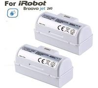 lot de 2 batteries Li-Ion de rechange 3,7 V 5300 mAh Compatible avec les robots laveurs de sol iRobot Braava Jet 240