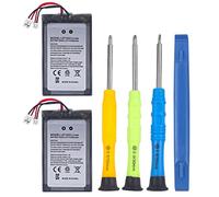Lot de 2 batteries Li-ion pour manette de PS4/PS4 Pro, 2000 mAh - Pour Sony Playstation 4 Dualshock 4 CUH-ZCT2 CUH-ZCT2E CUH-ZCT1E CUH-ZCT1U (LIP1522, PS4/PS4 Pro, A)