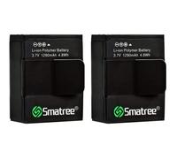 Lot de 2 batteries Li-polymère haute capacité - 1 290 mAh, pour GoPro Hero 3 et GoPro AHDBT-201-AHDBT-301-AHDBT-302[320]