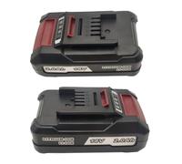 Lot de 2 batteries lithium-ion 18 V 2,0 Ah compatibles avec Einhell 18 V Power X-Change série avec indicateur LED, convient pour tous les appareils Power X-Change