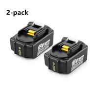 Lot de 2 batteries lithium-ion de remplacement Makita 18V 6,0 Ah BL1850 BL1860B BL1860 BL1850B BL1840B BL1830B