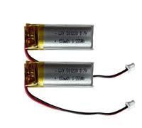 Lot de 2 Batteries Lithium Polymère 3.7V 150mAh 501230 avec Connecteur PHR 1.25mm 2 Pin, Mini Batterie Rechargeable pour Casque Bluetooth, LED, GPS, Projets DIY - Certifiée CE/RoHS