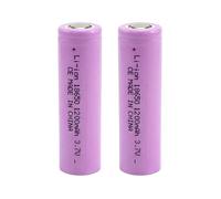 Lot de 2 Batteries Lithium Rechargeable 3.7V 1200mAh Compacte Électronique Rose