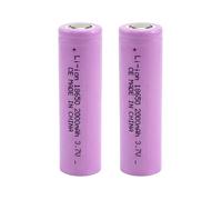 Lot de 2 Batteries Lithium Rechargeable 3.7V 2000mAh Compacte Électronique Rose