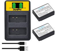 Lot de 2 batteries LP-E10 + LCD double chargeur USB pour appareils photo Canon LP E10 Canon EOS 1100D,EOS 1200D,EOS 1300D,EOS Rebel T3,T5,T6,Kiss X50,Kiss X70(Q1061)