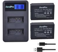 Lot de 2 batteries LP-E12 LP E12 1800 mAh + double chargeur USB LCD pour appareils photo numériques Canon LP-E12,EOS M,EOS M10,EOS M50,EOS M100,EOS M200,Rebel SL1,PowerShot SX70 HS