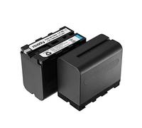 Lot de 2 batteries Miady 7200 mAh NP-F970, NP-F960, NP-F950, NP-F930 compatibles avec Sony, DCR-VX2100, DSR-PD150, DSR-PD170, FDR-AX1, HDR-FX1, HDR-FX7, HDR-AX2000, etc.