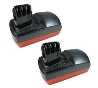Lot de 2 Batteries Ni-MH Accumulateur Haute Performance 18 V 2000 mAh remplace Metabo 6.31739, 6.25477, 6.25478 pour BS18 Plus, BSZ18, BSZ18 Impuls, KSAP18, ULA 9.6-18