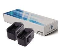 Lot de 2 batteries pour AEG SB2E 18 T Super Torque perceuse visseuse 3300mAh 18V - Visiodirect - G