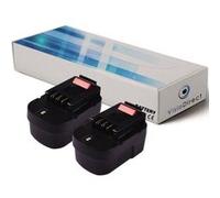 Lot de 2 batteries pour Black et cker BDGL14K2 CD142SK CD14SFK 3000mAh 14.4V -VISIODIRECT-