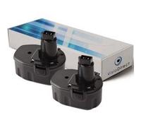 Lot de 2 batteries pour Black et cker CD1200K CD431K FS12 FSL12 3300mAh 12V -VISIODIRECT- G