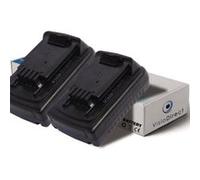 Lot de 2 batteries pour Black et Decker CHH2220 taille-haies 1500mAh 18V - Visiodirect - G