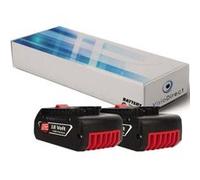 Lot de 2 batteries pour Bosch GCB 18 V-LI scie à ruban 4000mAh 18V - Visiodirect - G