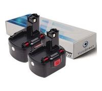 Lot de 2 batteries pour Bosch GDR12V perceuse visseuse 3000mAh 12V - Visiodirect - G