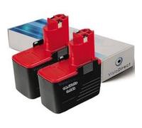 Lot de 2 batteries pour Bosch GSB 14.4 VE-2 perceuse à percussion 3000mAh 14.4V - Visiodirect - G